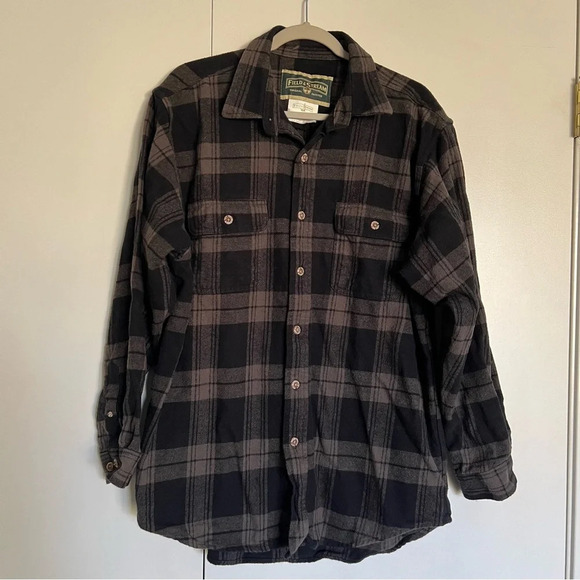 Field & Stream 1871 Men’s size XL Plaid Heavy Flannel Button Up Shirt Coat - Picture 2 of 8